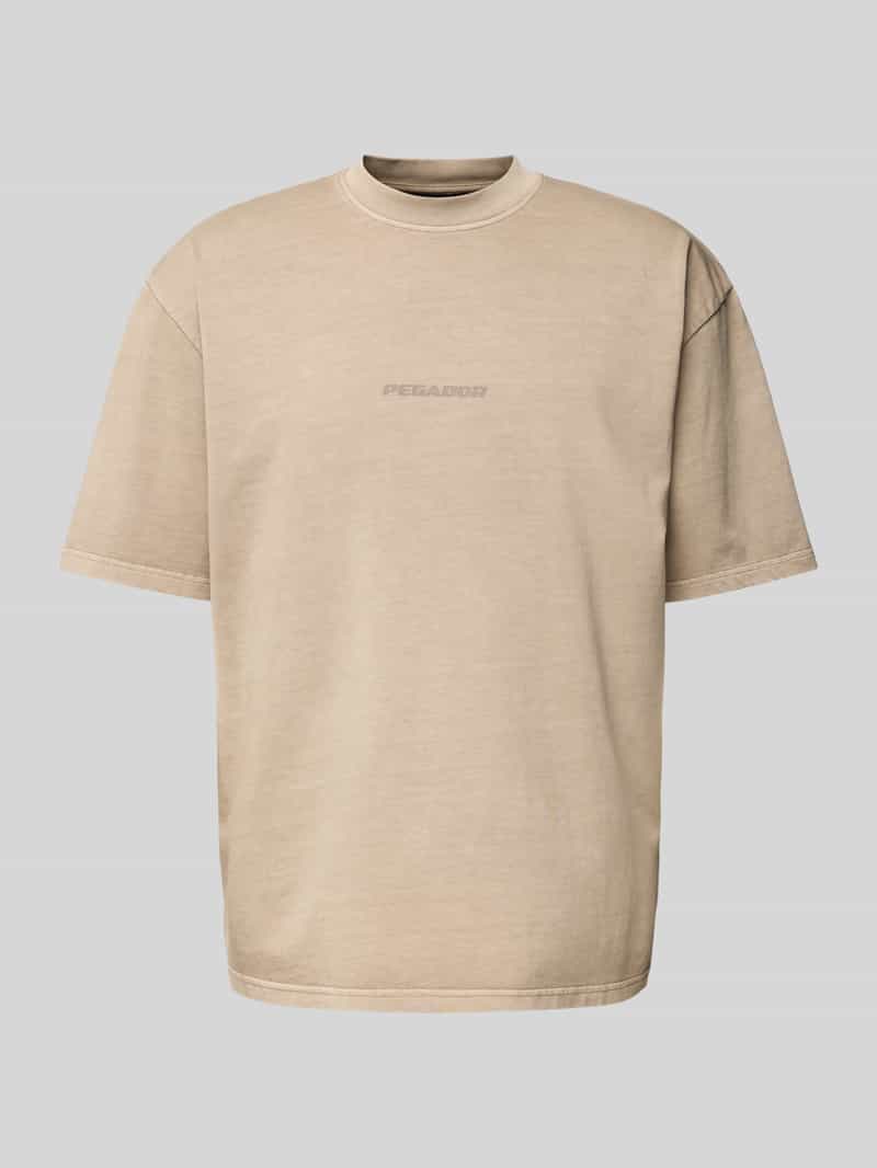 T-shirt met labelprint