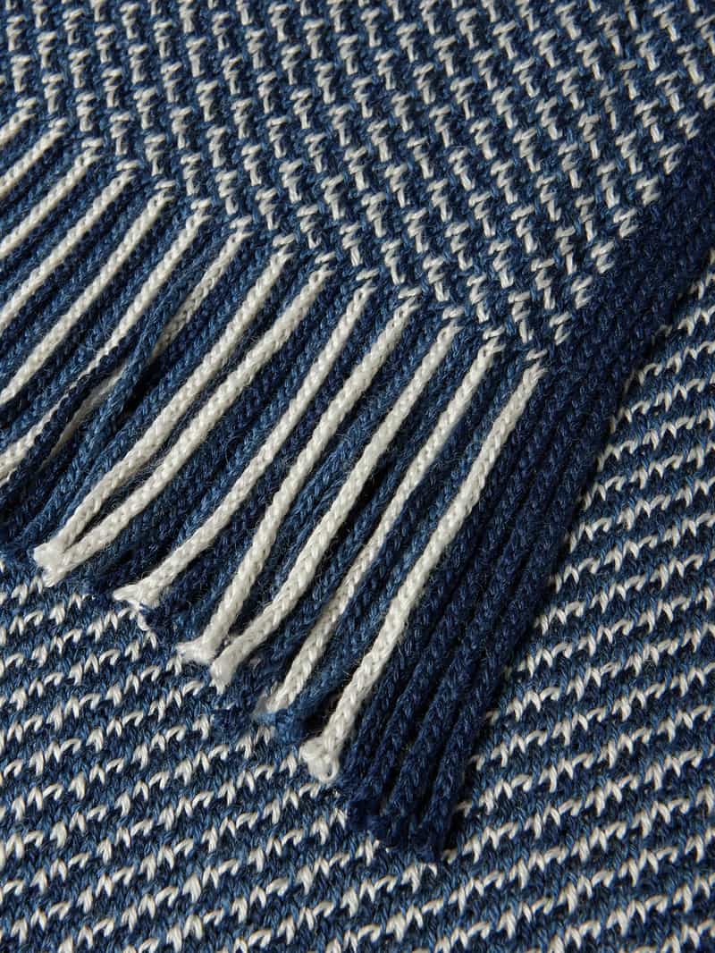 Christian Berg Men Wollen sjaal met franjes