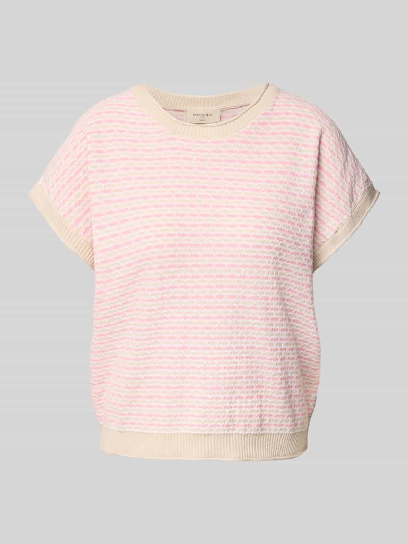 FREE QUENT Gebreid shirt met ronde hals model 'DODO'