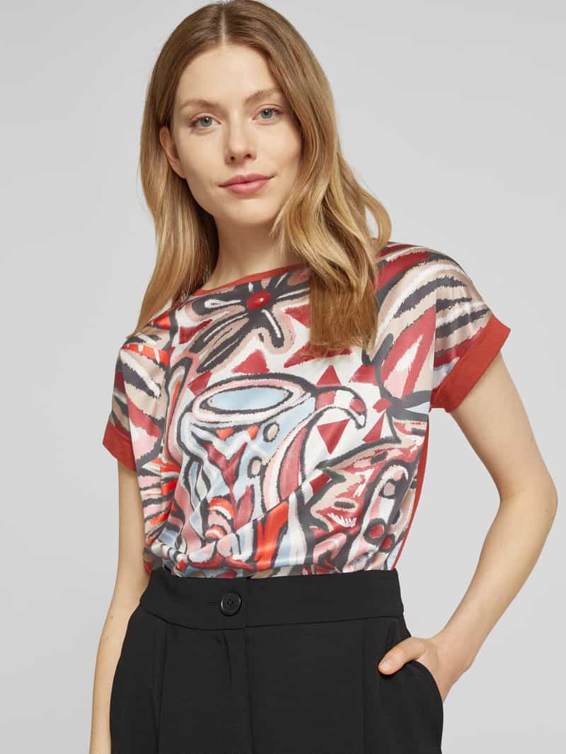 Christian Berg Woman Regular fit blouseshirt met kapmouwen