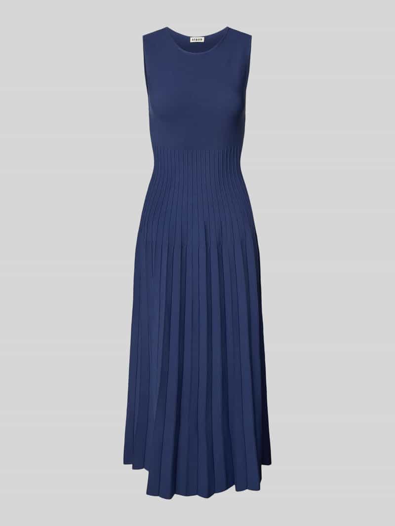 Staud Midi-jurk met plissévouwen model 'ELYSE'