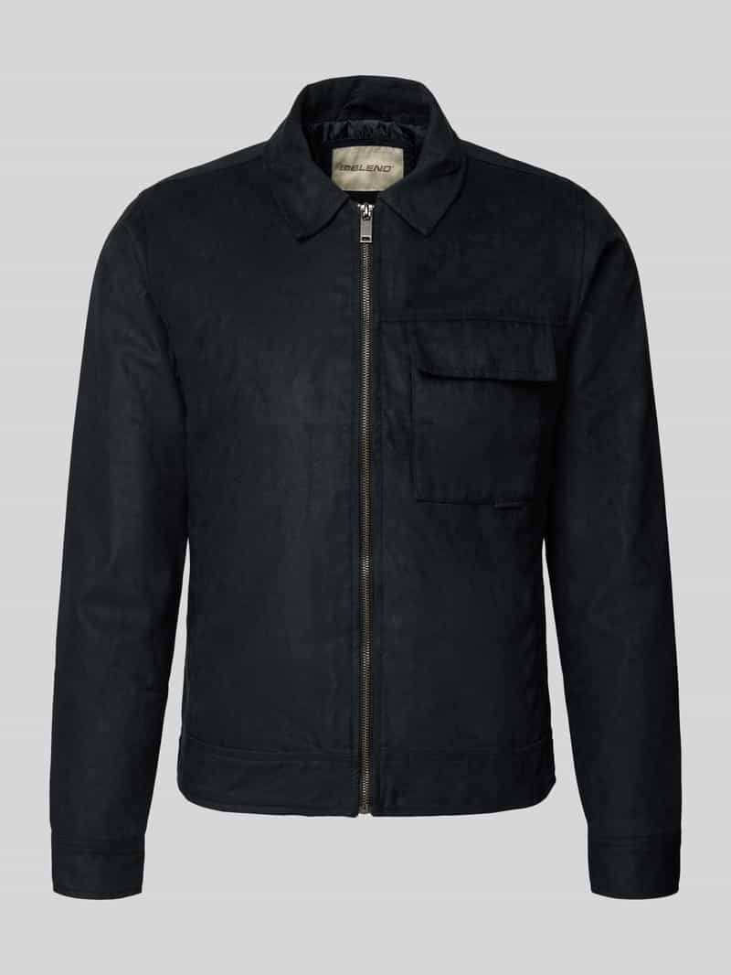 Blend Jack in leerlook met borstzak model 'HELGER'
