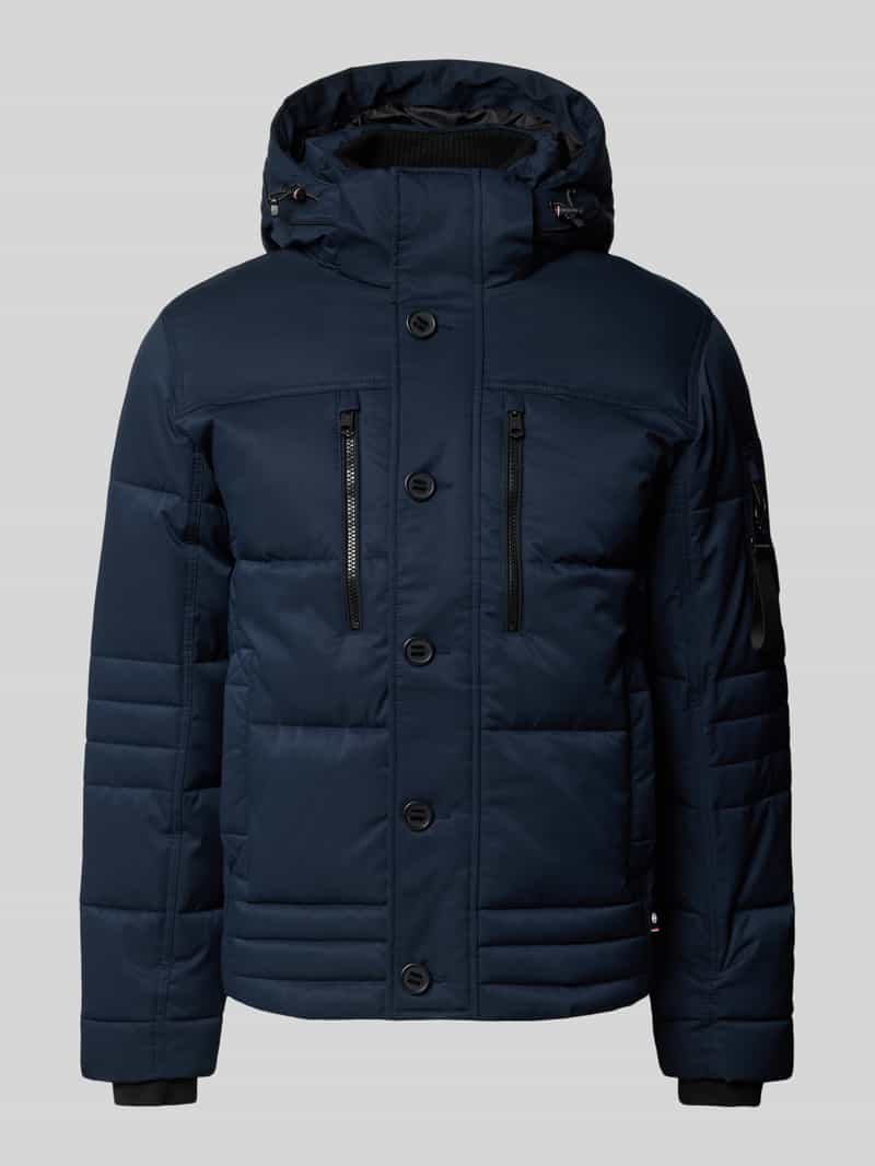 Tom Tailor Regular fit gewatteerd jack met ritszakken