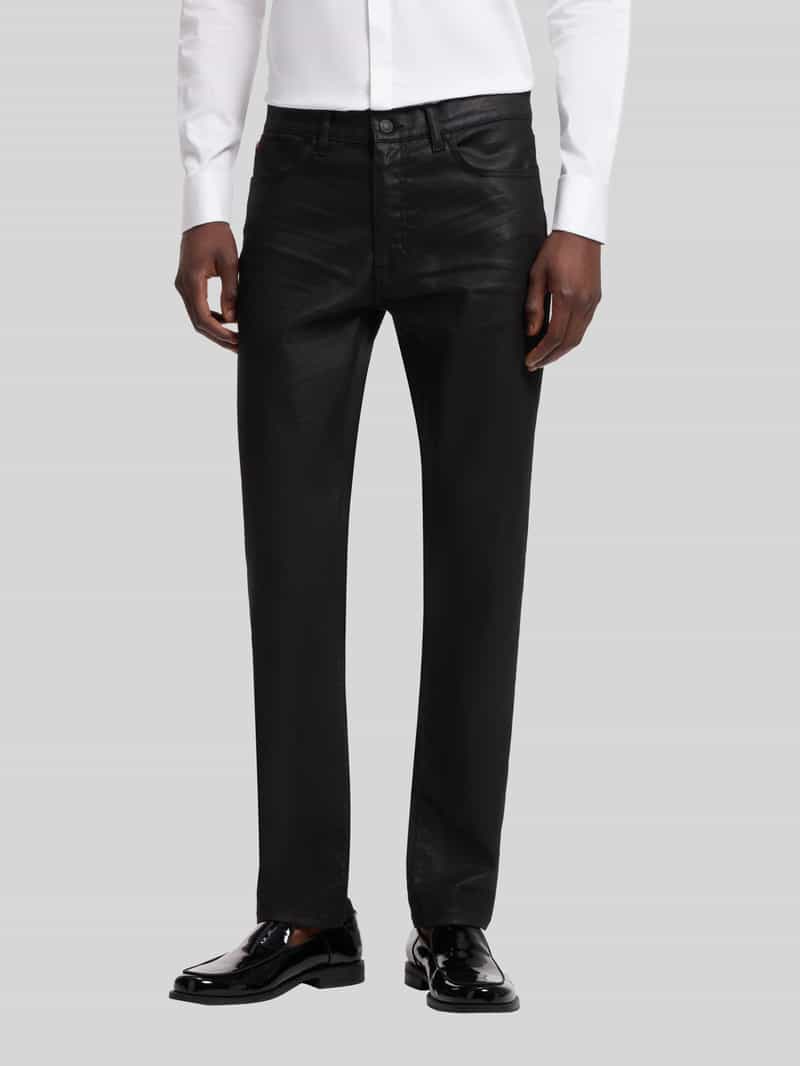 HUGO Slim fit jeans van mix van katoen en viscose model ' 708'
