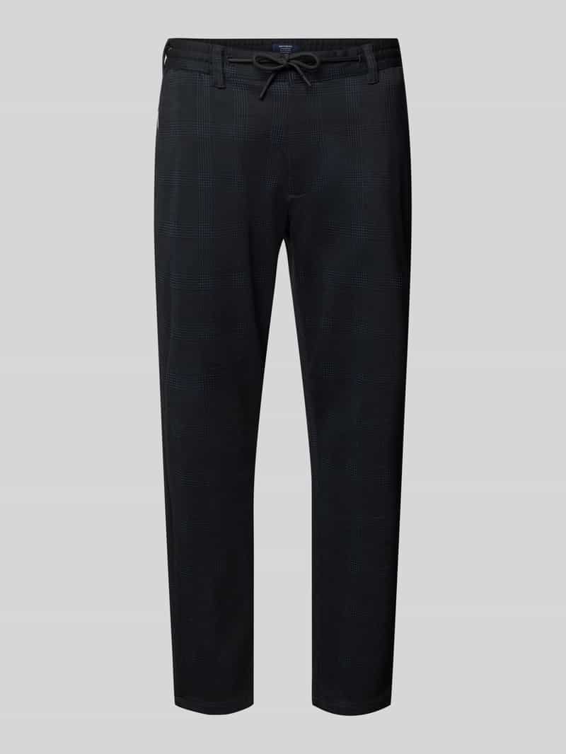 MCNEAL Tapered fit stoffen broek met tunnelkoord