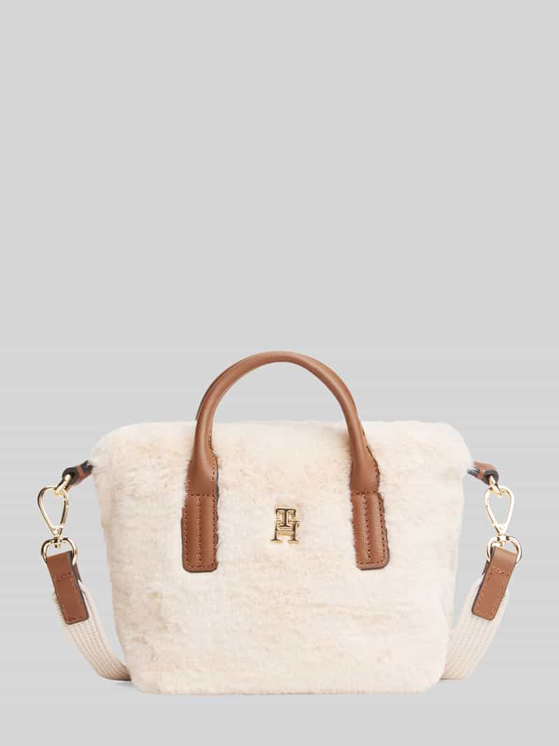 Schoudertas met fleece-oppervlak