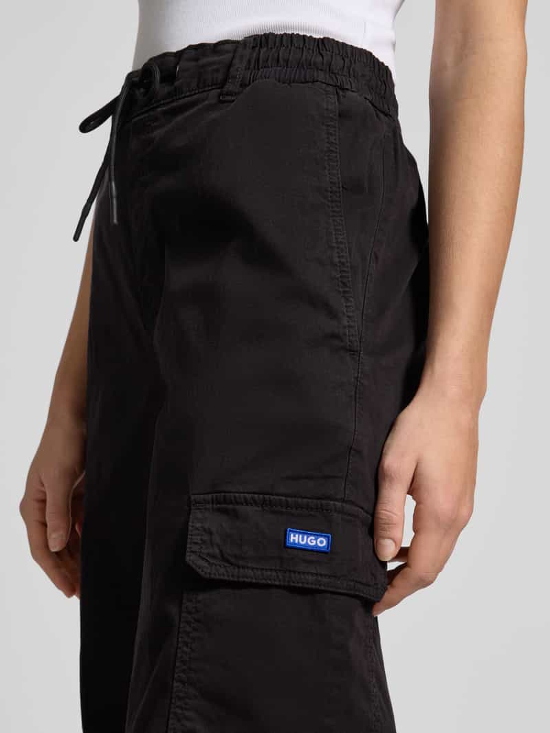 Hugo Blue Stoffen broek met elastische band model 'Hisune'