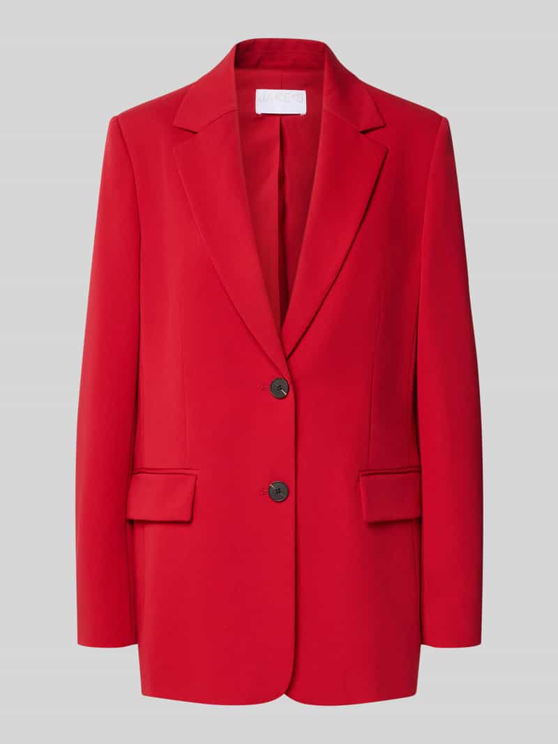Jake*s Collection Regular fit longline blazer met klepzakken