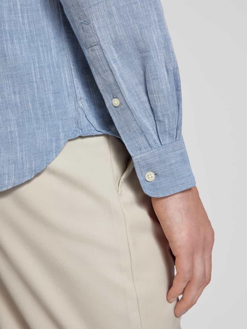Knowledge Cotton Apparel Regular fit vrijetijdsoverhemd met button-downkraag