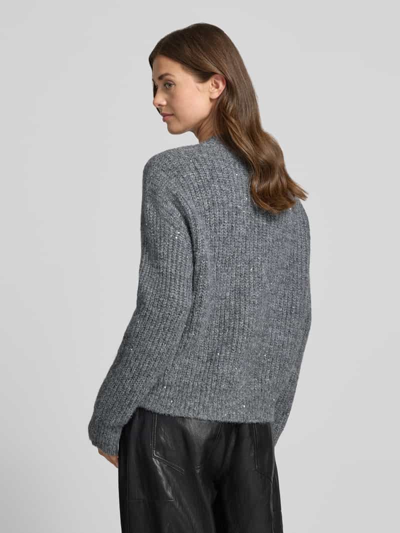 Jake*s Casual cardigan met sierknopen 'K106-LurexCardi'