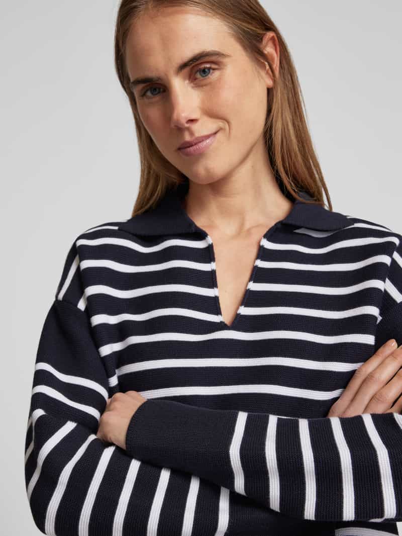Joop! Gebreide pullover met V-hals