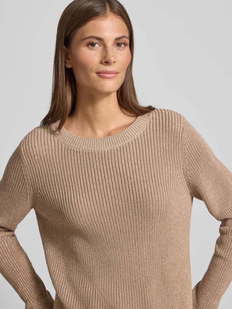 monari Gebreide pullover met ribboorden