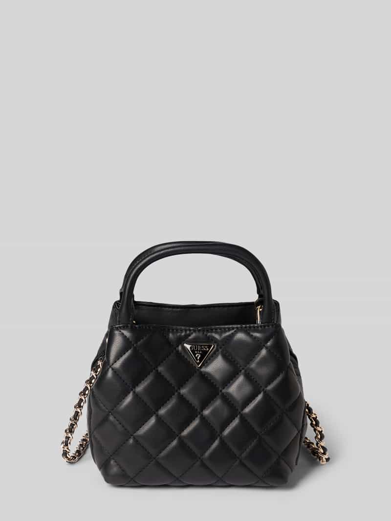 GUESS schoudertas Juliet Mini Satchel Black zwart