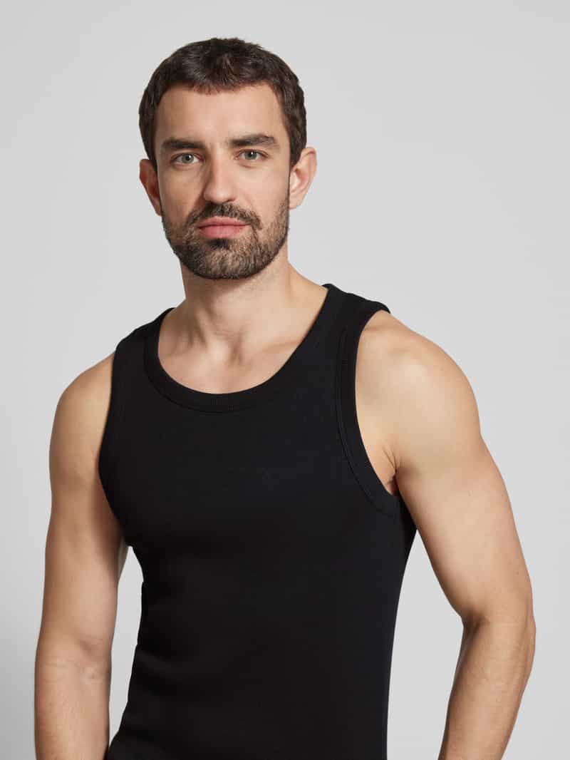 drykorn Top van fijnrib met ronde hals model 'NATHAN'
