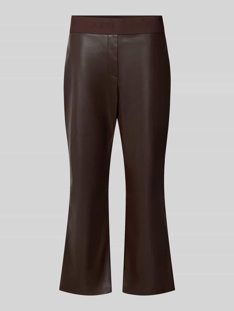 Flared fit broek in -look
