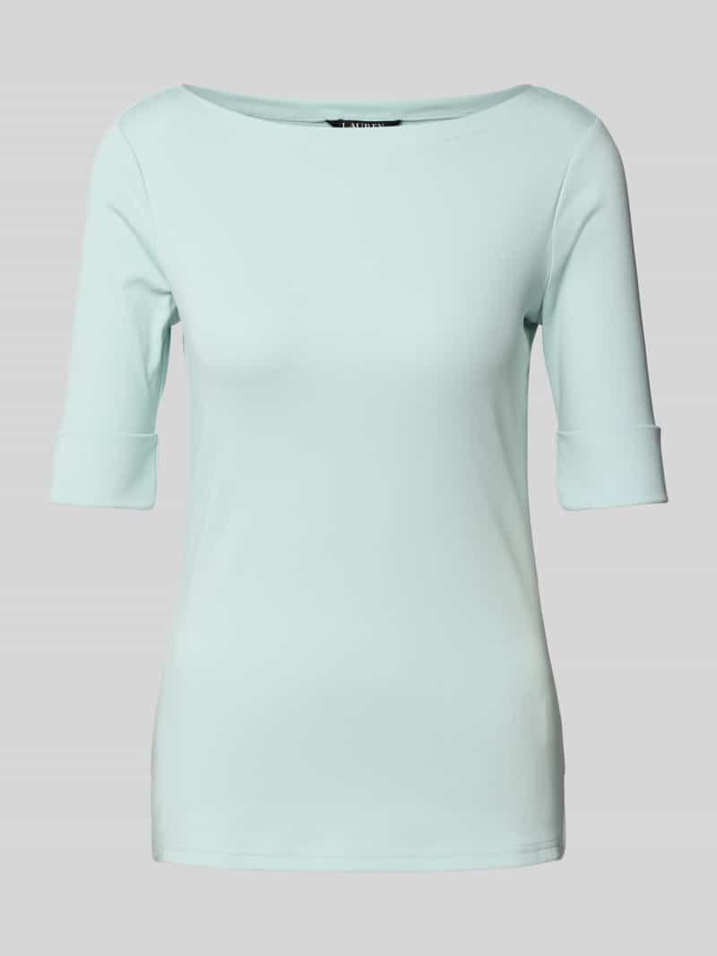 Lauren Ralph Lauren T-shirt met geribde boothals model 'JUDY'