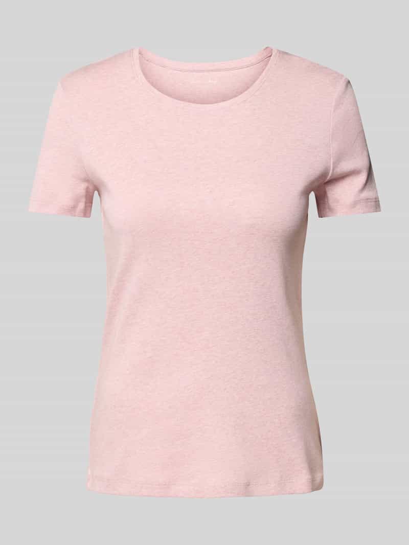 Christian Berg Woman T-shirt met geribde ronde hals