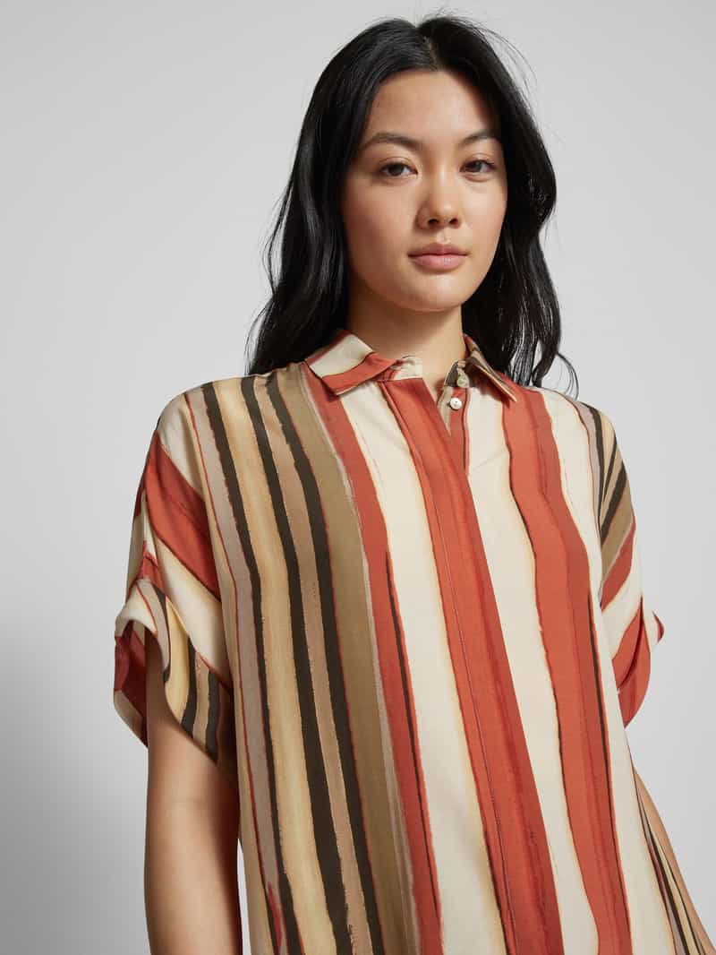 Jake*s Collection Overhemdblouse met blinde knoopsluiting