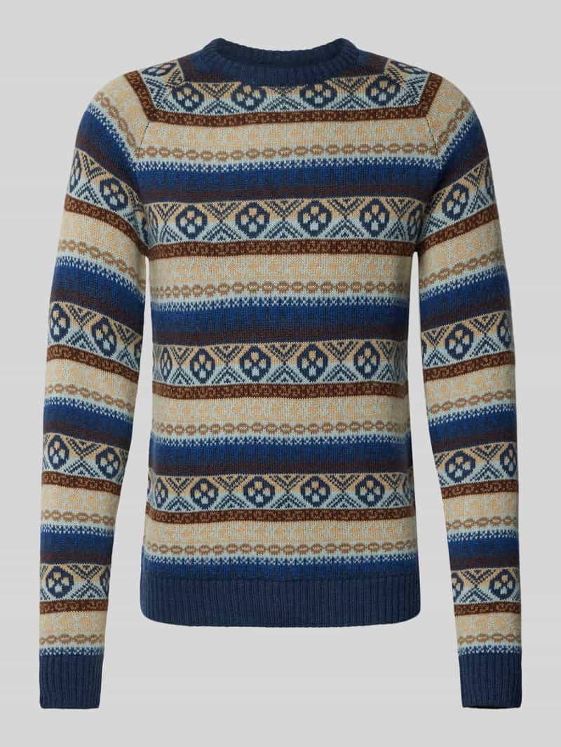 Blend Gebreide pullover met ribboorden