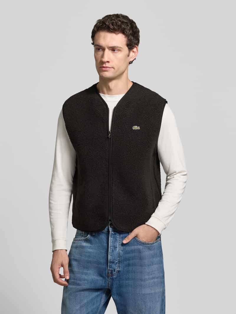 Lacoste Regular fit bodywarmer met logo-applicatie