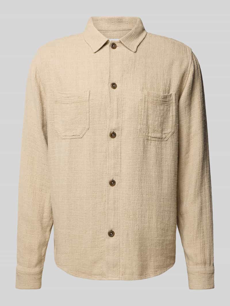 Les Deux Regular fit overhemdjack met borstzakken model 'Hamilton'