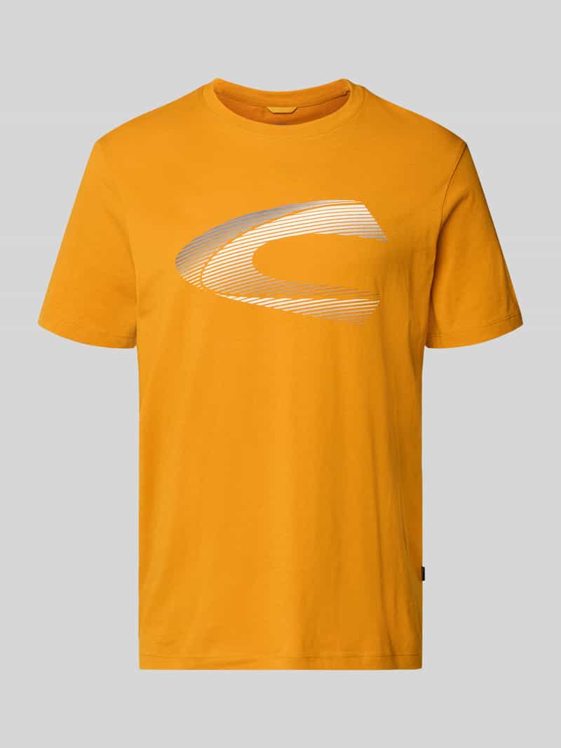 camel active T-shirt met labelprint