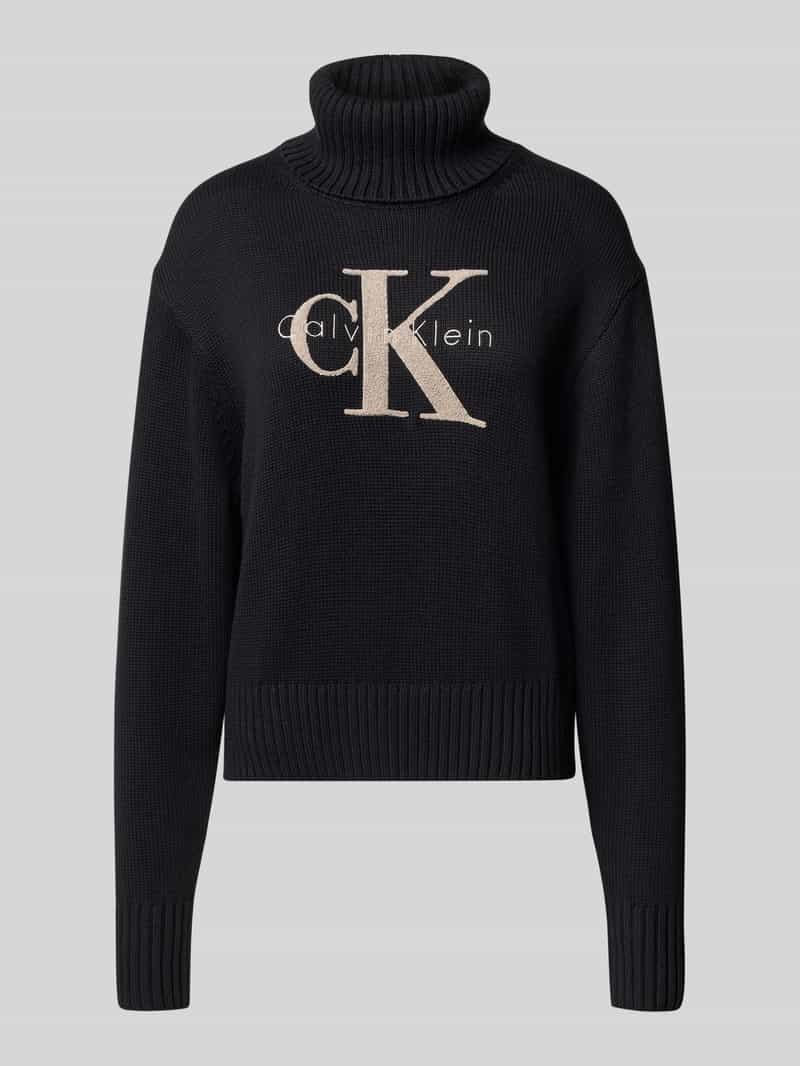 Calvin Klein Jeans Gebreide coltrui model 'CHENILLE'