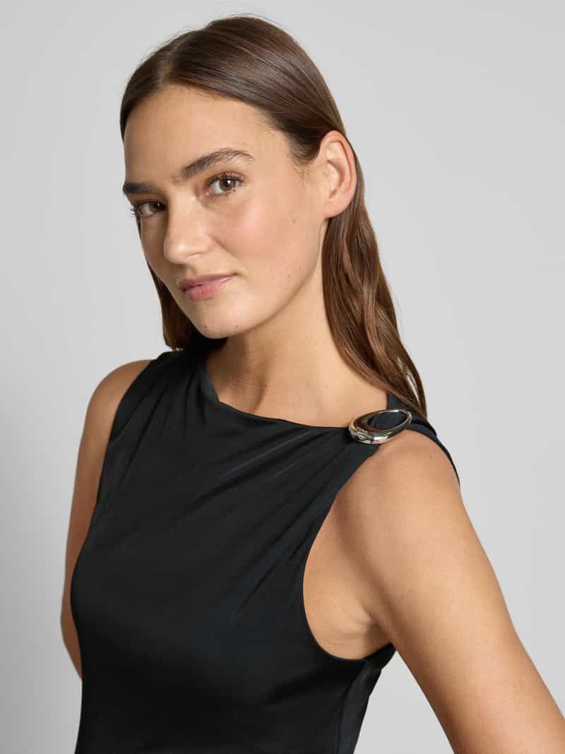 HUGO Slim fit top van pure viscose model 'DASTASY'