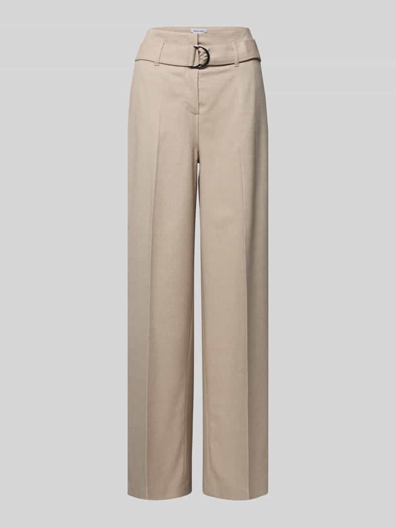 MORE & MORE Stoffen broek met bandplooien