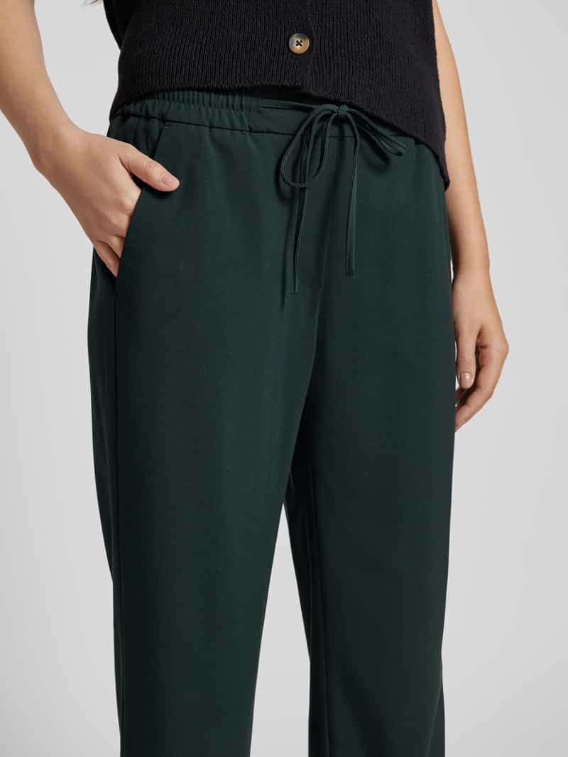 Opus Regular fit stoffen broek met verkort model 'Melosi'
