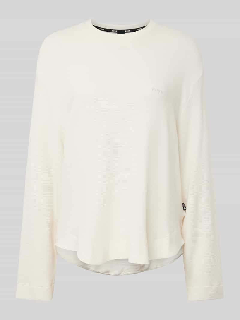 Boss Oversized sweatshirt met labelstitching model 'OTTOMAN'
