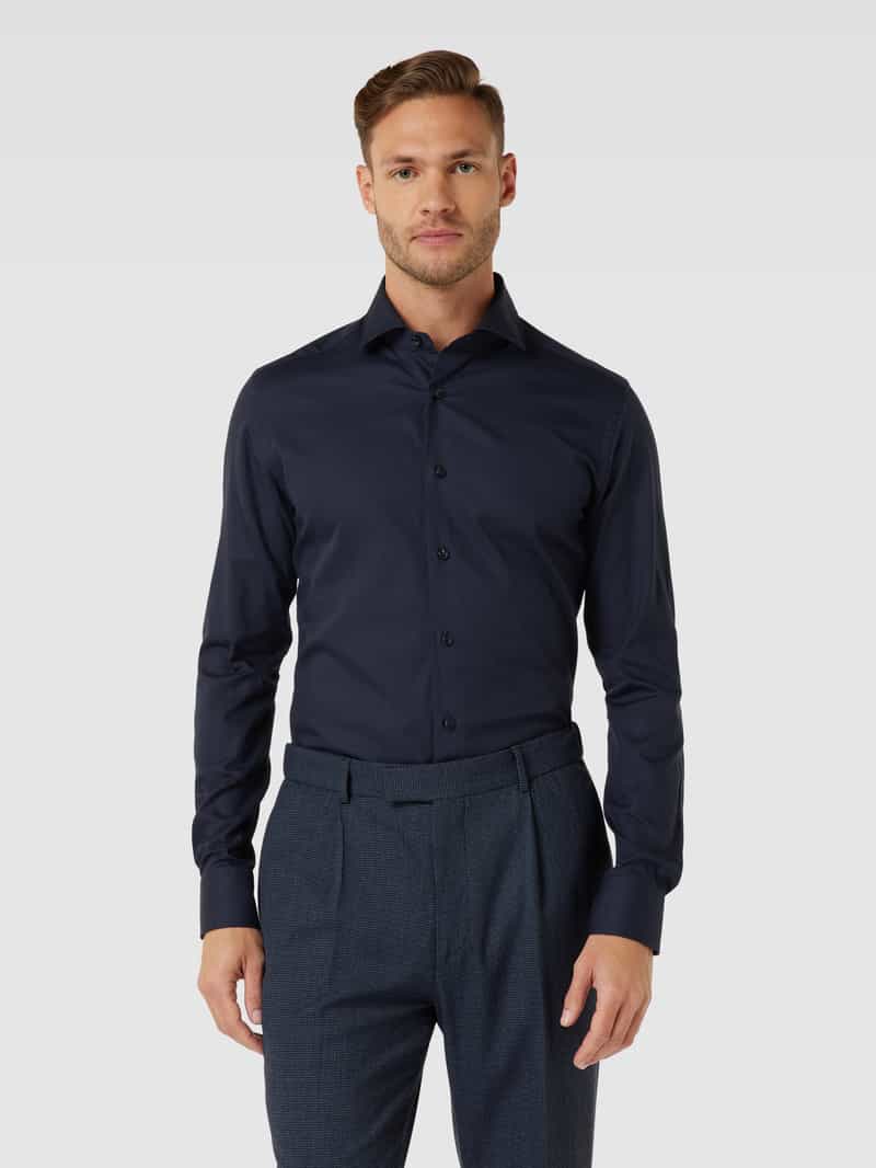 Regular fit zakelijk overhemd van fijn twill XACUS