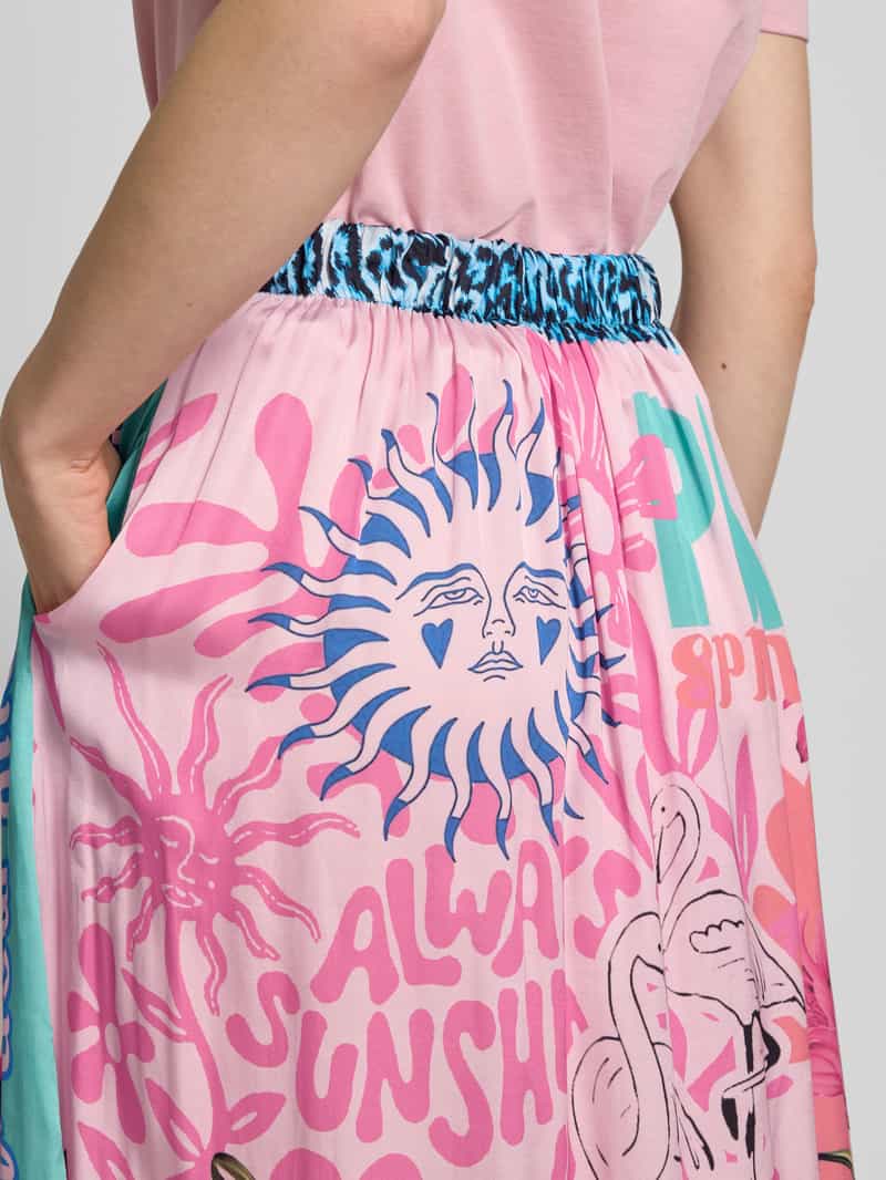 miss goodlife Midirok van viscose met elastische band