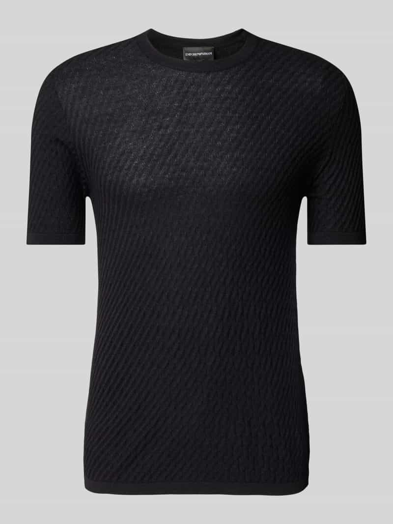 Emporio Armani T-shirt met ribboorden