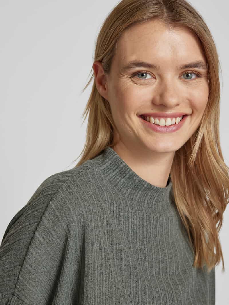Soyaconcept Sweatshirt met geribbelde opstaande kraag model 'ISEL'