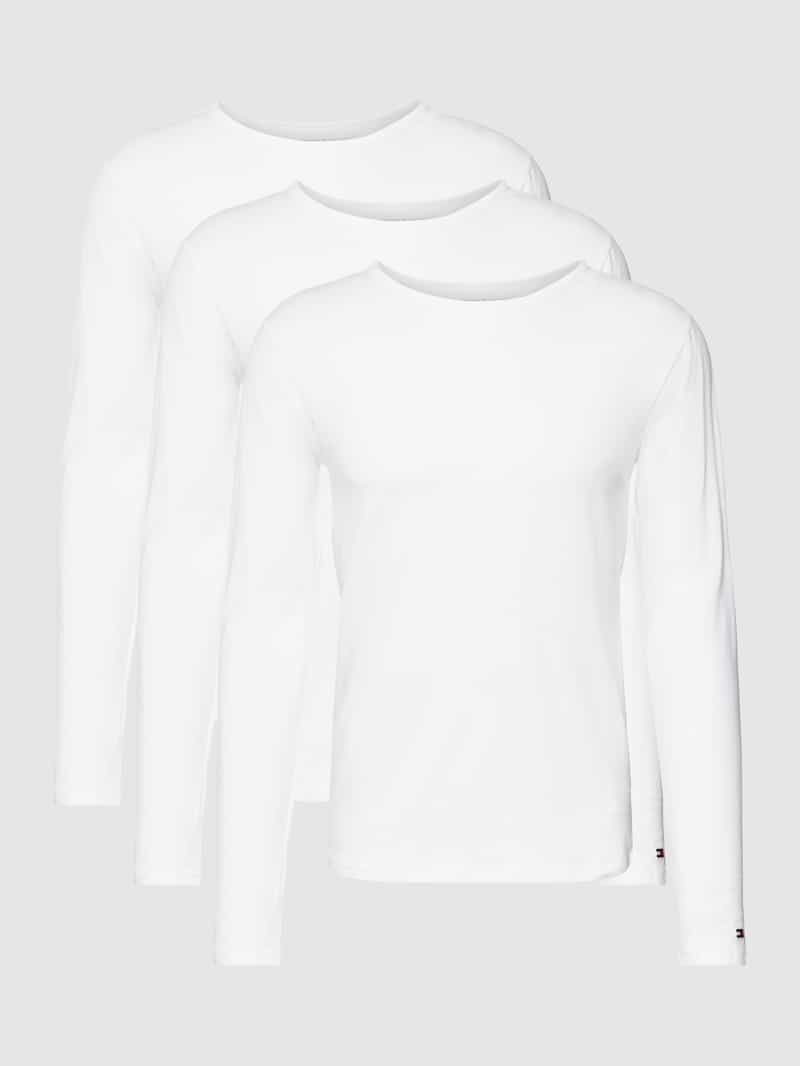 Tommy Hilfiger 3-pack T-shirts lange mouw wit