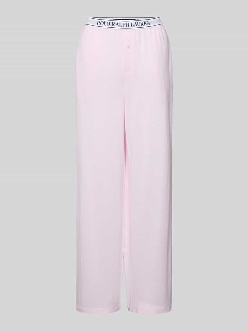 Polo Ralph Lauren Straight leg pyjamabroek met elastische band met label