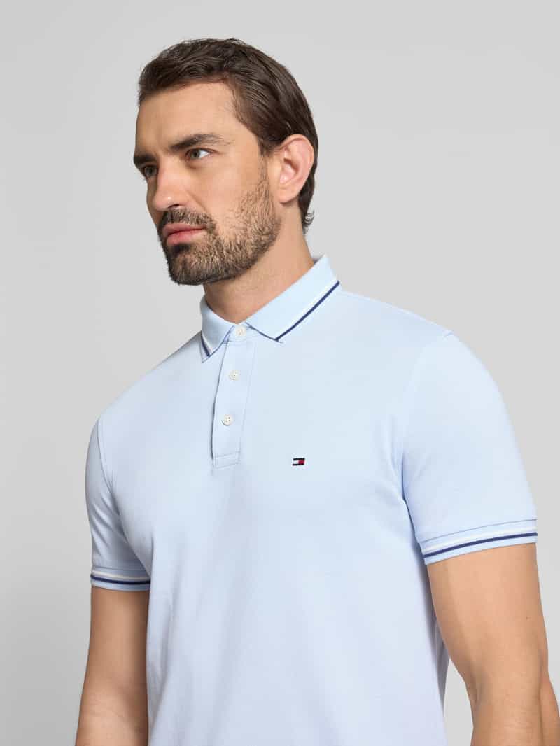 Tommy Hilfiger Regular fit poloshirt van katoenmix