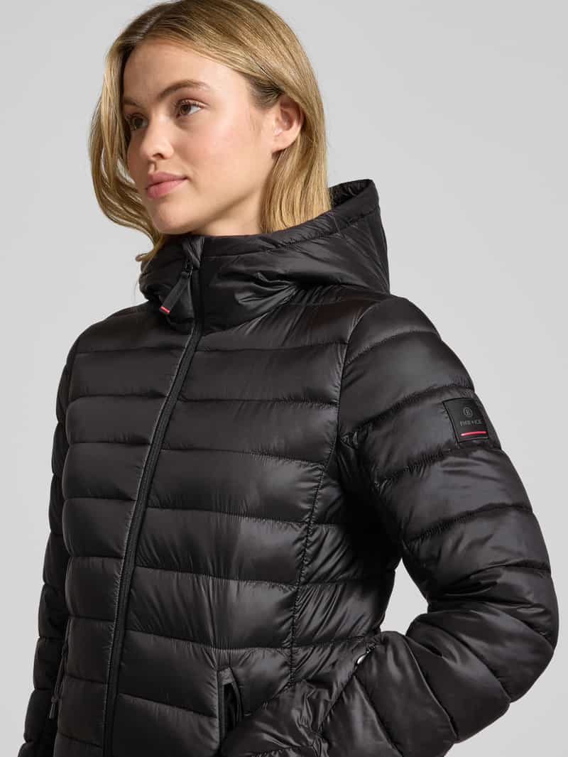 Fire + Ice Gewatteerde lange jas met tweewegsritssluiting model 'ENNA'