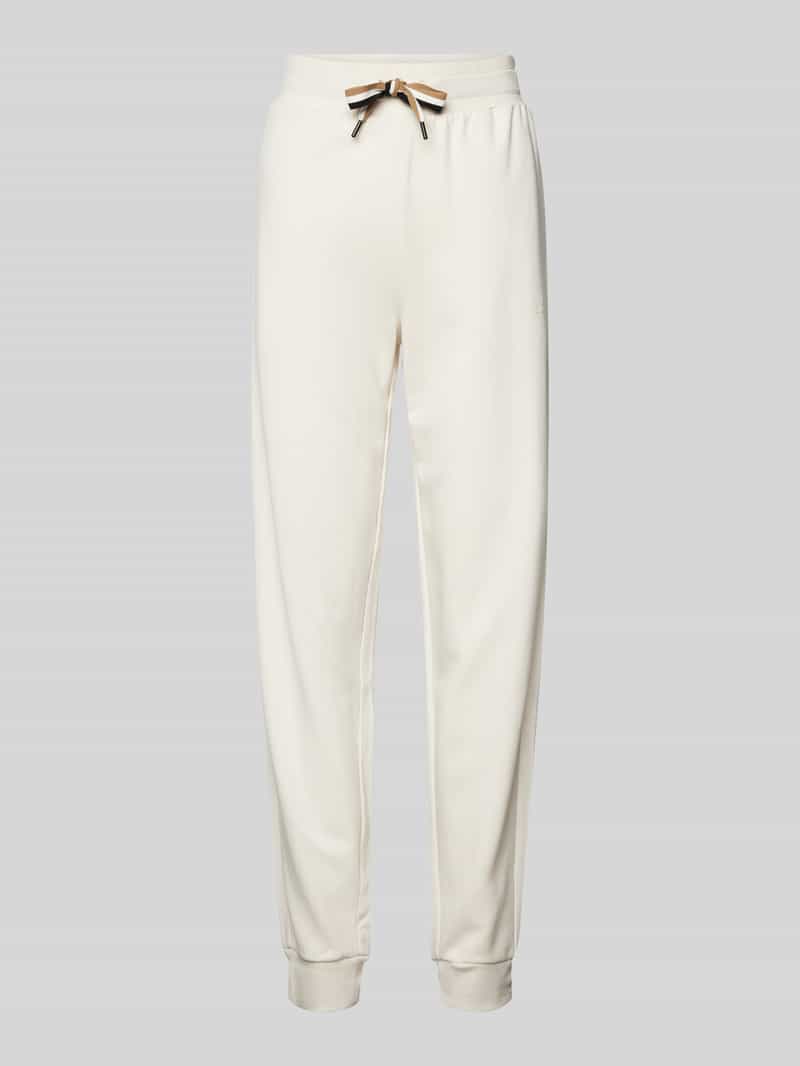 Boss Relaxed fit sweatpants met tunnelkoord model 'STRIPE'