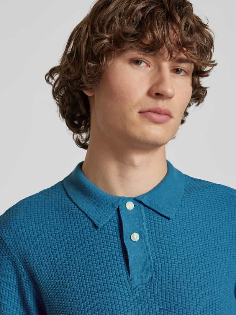 Blend Regular fit poloshirt met ribboorden model 'AIDEN'