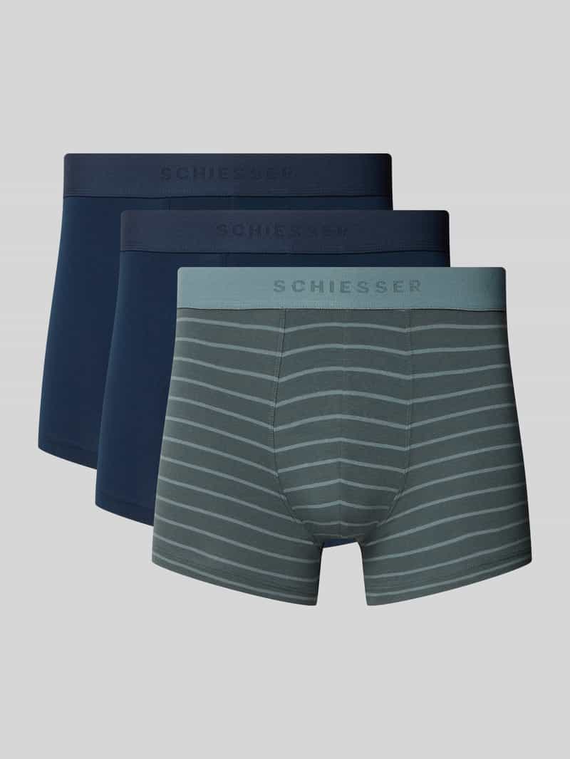 Schiesser Boxershort met elastische logoband in een set van 3 stuks