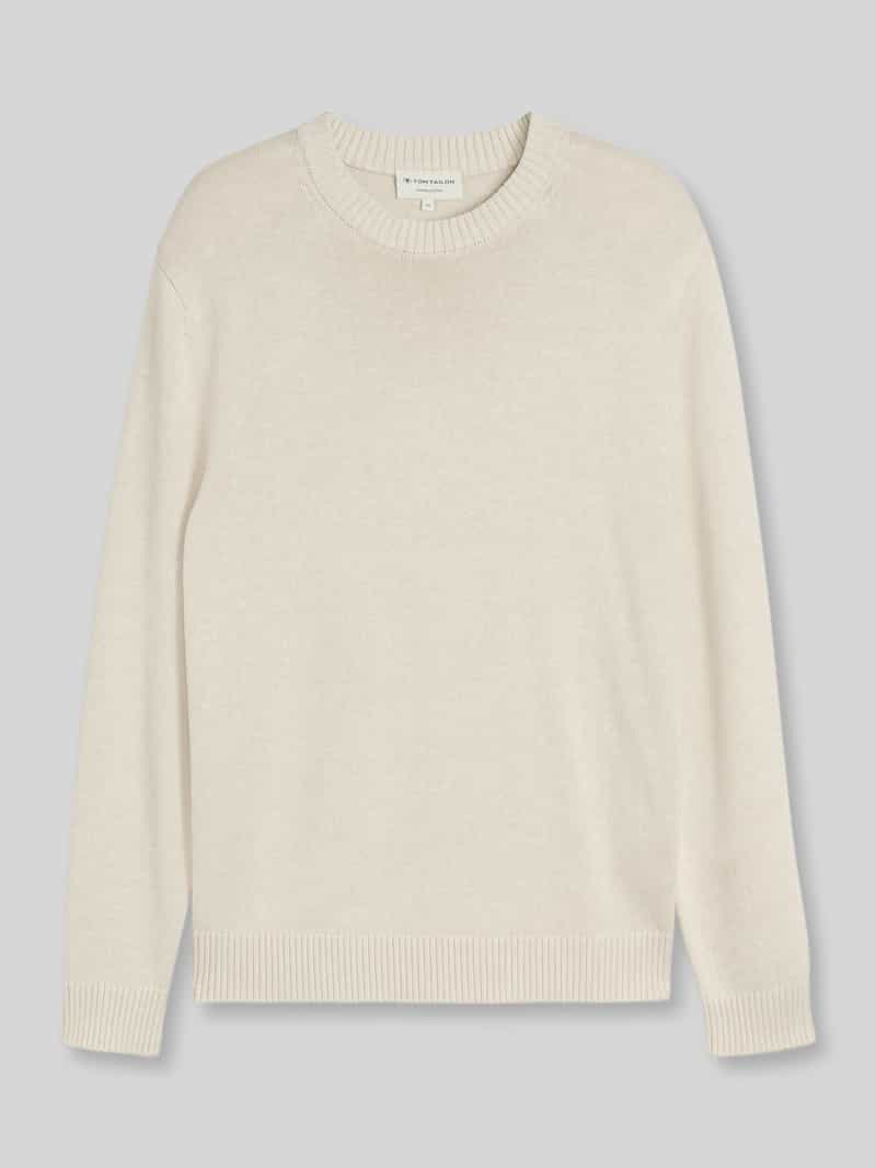 Tom Tailor Regular fit pullover van puur katoen