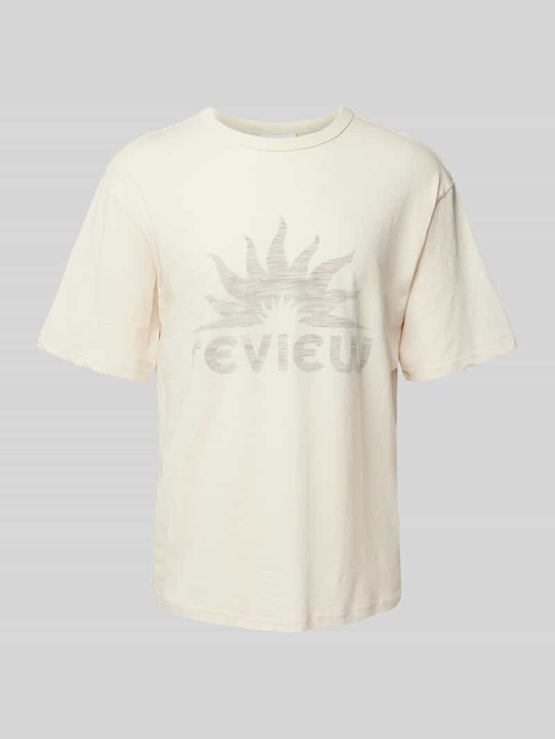 REVIEW T-shirt met labelprint