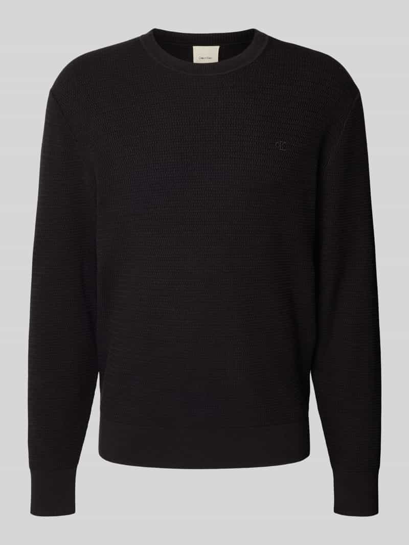 CK Calvin Klein Relaxed fit pullover in gebreide look model 'Texture'