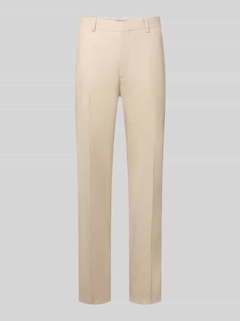 Regular Fit pantalon met scheerwol model 'Leon'