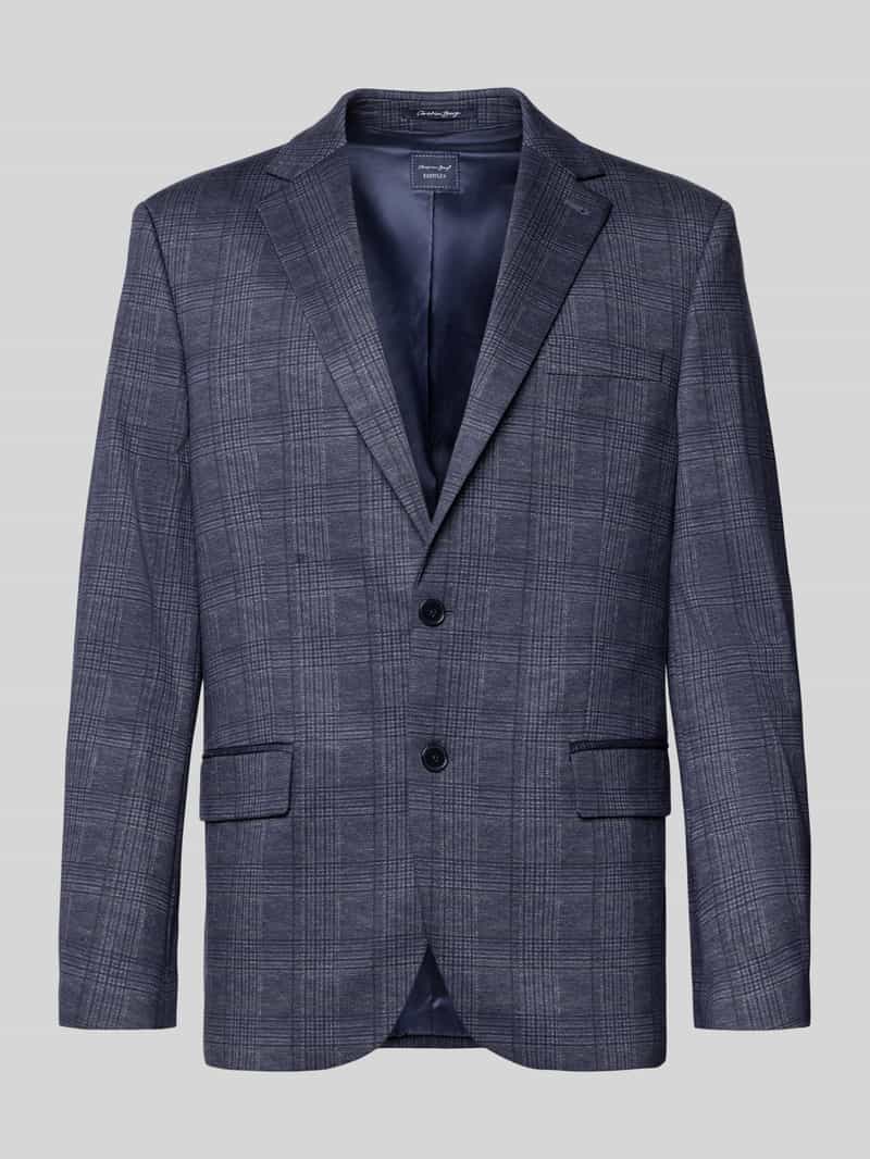 Christian Berg Men Regular fit 2-knoops colbert met klepzakken