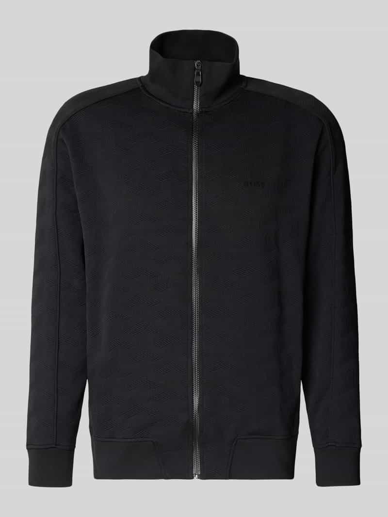 BOSS Green Regular fit trainingsjack met structuurmotief model 'MIRROR'
