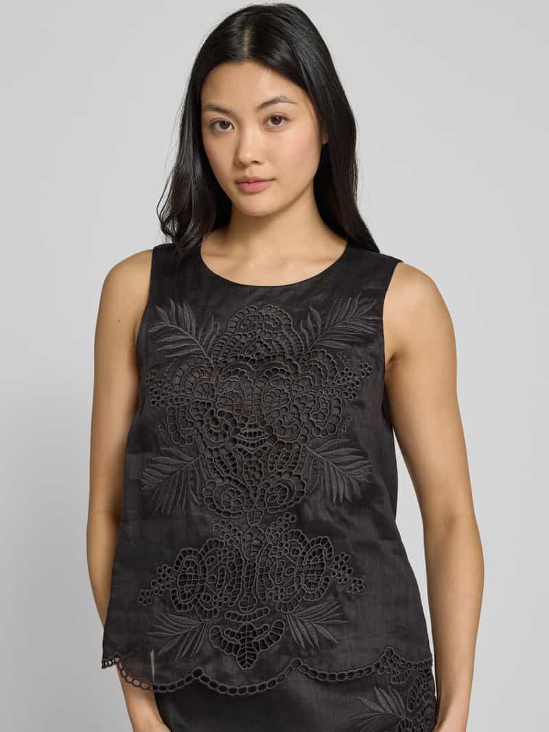 Max Mara Studio Tanktop met siergarnering model 'EFESO'