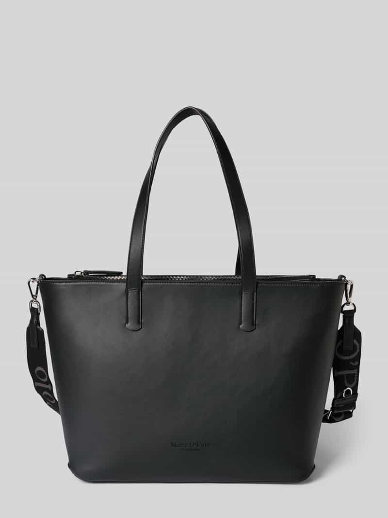 Marc O'Polo Shopper in leerlook en twee draagvarianten
